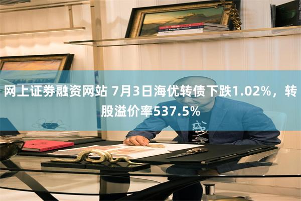 网上证劵融资网站 7月3日海优转债下跌1.02%，转股溢价率537.5%