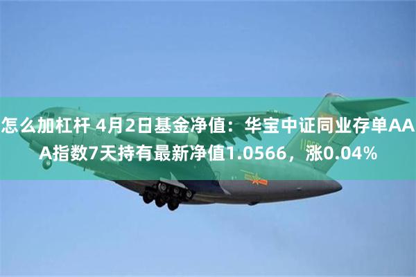 怎么加杠杆 4月2日基金净值：华宝中证同业存单AAA指数7天持有最新净值1.0566，涨0.04%