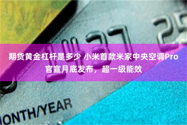 期货黄金杠杆是多少 小米首款米家中央空调Pro官宣月底发布，超一级能效