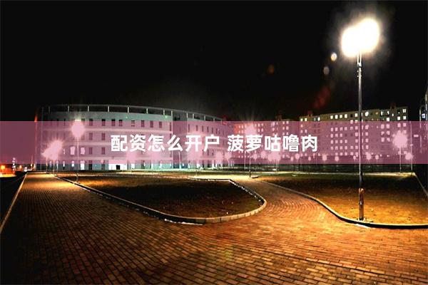 配资怎么开户 菠萝咕噜肉