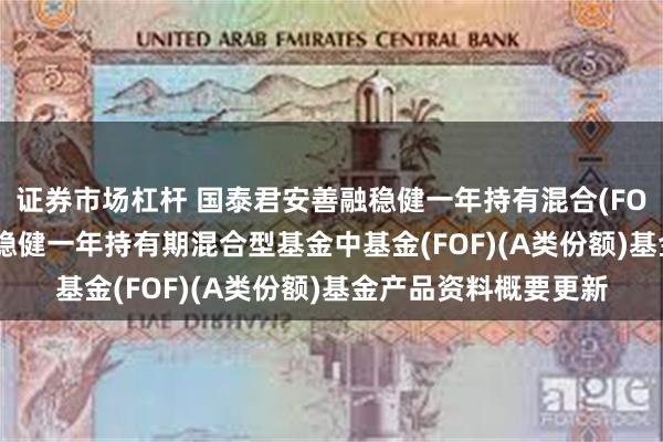 证券市场杠杆 国泰君安善融稳健一年持有混合(FOF)A: 国泰君安善融稳健一年持有期混合型基金中基金(FOF)(A类份额)基金产品资料概要更新